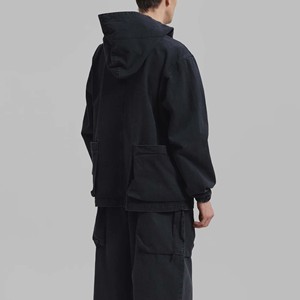 Sweats à capuche en jean délavé thermique avec fermeture éclair complète Streetwear pulls à capuche hip hop Sweats à capuche en denim pour hommes Impression de logo personnalisé pour garçons - Product Image 5