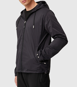 Lightweight Mesh Lined Hooded Outerwear <b>Men's</b> Outdoor <b>Travel</b> Windproof Windbreaker <b>Jacket</b> - Product Image 2