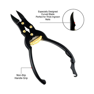 Coupe-ongles professionnel pour ongles incarnés et des doigts, coupe-ongles de pédicure de haute précision, anti-rouille, en acier inoxydable, courbé, droit, large - Product Image 4