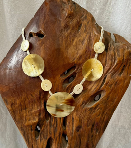 Premium femmes à la mode naturel corne de buffle lien chaîne collier à la mode chandail chaîne accessoires pour cadeaux - Product Image 1