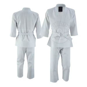 Uniforme de Karate deportivo de alta fabricación de calidad superior para adultos Mangas largas con logotipo frontal personalizado Posición Ropa de artes marciales - Product Image 3