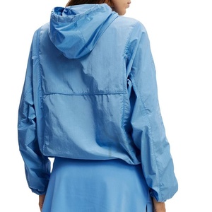 เสื้อแจ็คเก็ตมีฮู้ดแบบมีซิปสำหรับใส่ออกกำลังกายกลางแจ้งใส่ในยิมฟิตเนสน้ำหนักเบาใส่ได้ทั้งชายและหญิง - Product Image 4