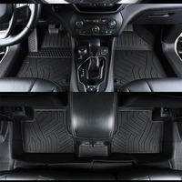 Luxuriöser 3,3mm Umweltfreundlicher 3-teiliger 3D TPE Autoteppich für Jeep Renegade