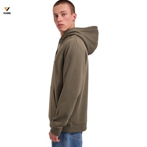 Sudaderas con Capucha de Algodón y Forro Polar de 430 g/m² para Hombre, Personalizadas OEM, Corte Regular, con Bolsillo y Estampado, para Invierno - Product Image 3