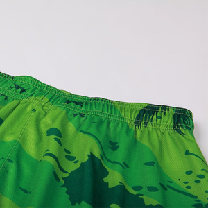 Short en maille de gymnastique pour hommes à séchage rapide respirant en coton polyester imprimé Short de planche à sublimation Logo personnalisé taille haute Vintage - Product Image 3
