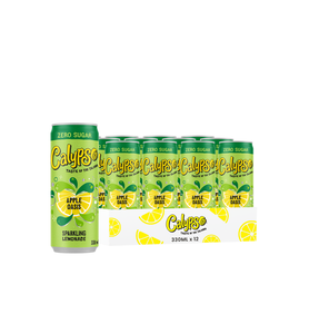 Auténtica limonada espumosa Calypso Apple Oasis sin azúcar, 24 latas de 330 ml, refrescante sabor a manzana, limón y matcha, venta al por mayor. - Product Image 5