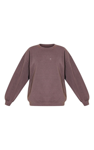 Sudadera Vintage con lavado ácido para mujer, moda coreana, forro polar Retro desgastado, cuello en V, decoración con agujeros para invierno - Product Image 4