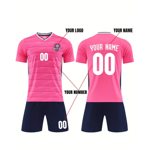 Maillots de football américain pour adultes en gros, coupe automatisée, couleur rose, maillot de football américain léger et respirant - Product Image 1
