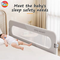 Barandilla Lateral para Cama Infantil Prodigy BR012, Venta Directa de Fábrica Confiable, Diseño Plegable con Tubo de Acero y Oxford 210D, 1.8m de Longitud