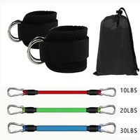 ZJFIT حار بيع عصابات مقاومة الكاحل مع عصابات الكاحل الأصفاد العمل بها غلوتيس لركلات الورك التدريب اللياقة البدنية