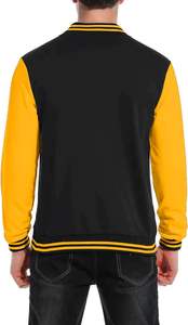 Chaquetas universitarias con letras al por mayor | Marca escolar personalizada | Prendas de abrigo duraderas con parches | Fabricante OEM directo - Product Image 3