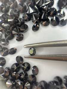 Diamante suelto negro tratado natural de todos los tamaños para hacer joyas Pulseras Collares Pendientes - Product Image 4