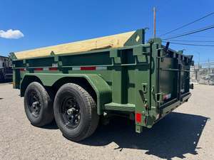 MDT 60x10 Telescopic Full Hydraulic Dump Trailer Heavy Duty Steel Truck Trailer Full Trailer Tandem Axle Utility 12-Ton - Product Image 2