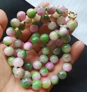 Collier de perles de sodalite naturelle, collier de perles rondes lisses en sodalite de 8mm, collier ras du cou en cristal fait main bijoux en perles - Product Image 5