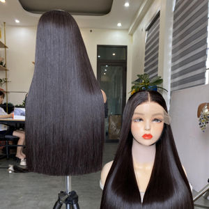 วิกผมต่อผมจริงชาวเวียดนามบริสุทธิ์สีสันสดใสลูกไม้บาง HD แบบ100% - Product Image 1