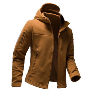 Chaqueta cortavientos/Softshell transpirable a la moda para hombre, nueva ropa de abrigo con capucha para exteriores con cierre de cremallera, tallas para invierno - Product Image 2