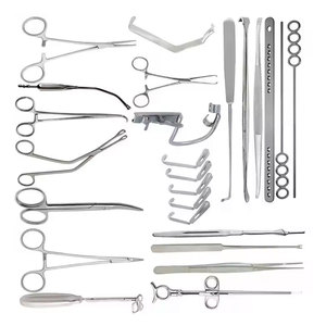 Ensembles d'instruments de chirurgie manuelle en acier inoxydable professionnels de 25 pièces Kits d'adénoïdectomie pour amygdalectomie - Product Image 5
