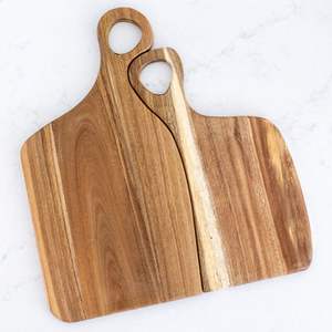 Grande planche à découper rectangulaire en bois écologique de haute qualité, taille personnalisable, plateau de service unique, passe au lave-vaisselle, 1,5 cm - Product Image 4
