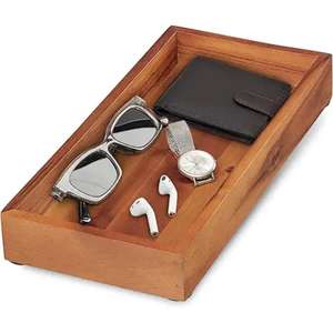 Bandeja grande ecológica para servir el desayuno para hoteles Real Acacia bandejas de madera personalizadas para cocina usos multiusos - Product Image 5