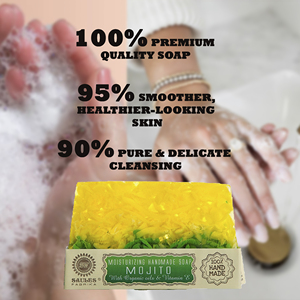 Jabón Artesanal Mojito Urban Fresh Blend Premium Refresh Collection 80g, Limpieza Profunda, Cuidado Corporal Moderno - Product Image 2