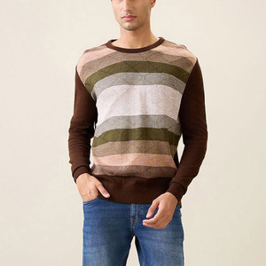 La couleur faite sur commande a imprimé des chandails d'hommes de conception/chandails supérieurs hommes de longueur normale de conception d'habillement d'hiver - Product Image 6