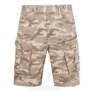 100% algodón al aire libre de secado rápido trabajo táctico Cargo pantalones cortos para logotipo impreso personalizado botón cierre cintura - Product Image 1