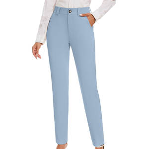 Pantalones Chinos Transpirables Personalizados de Alta Calidad para Mujer, Ajuste Elástico, 100% Algodón, Diseño Único - Product Image 5