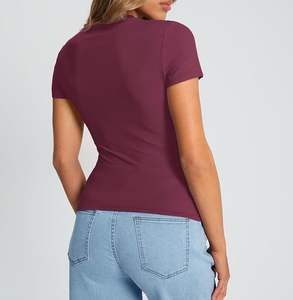 T-shirt en coton de qualité supérieure pour femme à prix abordable pour marque privée - Product Image 5