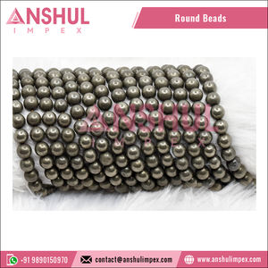 Anshul Impex India: Piedras Preciosas de Pirita Natural de Vidrio para Joyería, 12mm, Cuentas Sueltas, Compra al por Mayor, Origen India, Exportación, Más Vendidas - Product Image 5