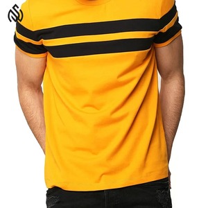 Venta al por mayor de los hombres de punto Camiseta 100% algodón ligero elástico personalizado impreso ecológico Diseño Popular mejor calidad - Product Image 3