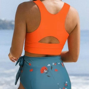 เซ็ตบิกินี่3ชิ้นแพ็ค3ชิ้นสำหรับ Set3ผจญภัยชุดว่ายน้ำสไตล์สปอร์ต - Product Image 3