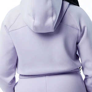 Conjunto de chándal de dos piezas para mujer, chaqueta con cremallera y pantalones cortos, ropa deportiva informal - Product Image 6