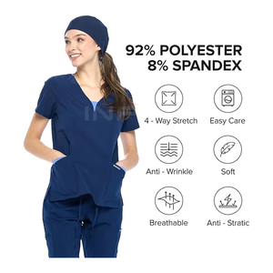 Scrubs d'hôpital d'été Confortable Hommes Femmes Jogger Scrubs Set Medical Nursing Scrubs USA OEM Uniformes pour hôpitaux Cliniques - Product Image 2