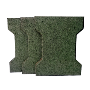 Precio al por mayor de alta calidad, adoquines de goma de enclavamiento, larga vida útil, adoquines de hueso de perro en T de goma para yardas o caminos de carritos de golf - Product Image 1