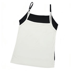 Camisole en coton grande taille coupe inclusive pour femmes débardeurs à blocs de couleurs respirants vêtements décontractés fournisseur de camisoles surdimensionnées en dentelle - Product Image 2