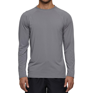 SAMAVIA Meilleure vente personnalisé à manches longues MMA Rash Guard chemise UPF50 vêtements de sport à séchage rapide bas prix de quantité minimale de commande unisexe T-shirt uni - Product Image 1