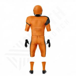 Maillot de football américain grande taille pour hommes, uniforme d'équipe, impression numérique, design cousu, performance athlétique, 100% - Product Image 2