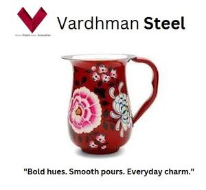 Carafe à eau en acier inoxydable colorée, versez avec style avec une touche de couleur, pichet en métal teinté, carafe colorée - Product Image 2