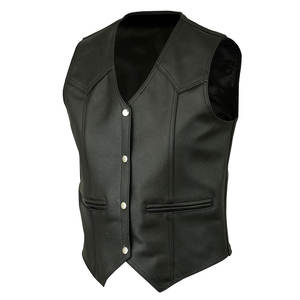 Chaleco de Moda de Cuero 100% de Buena Calidad, Precio Razonable, Ropa para Hombre, Chaleco de Cuero en Venta - Product Image 3