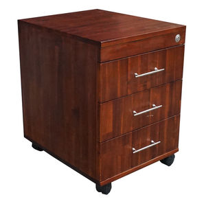 Commode en bois SFTCN009-3 tiroirs, armoire personnelle avec serrure - Product Image 1