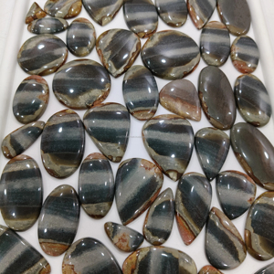 Venta al por mayor natural Poli Gram cabujón mezcla tamaño y forma de piedras preciosas sueltas para hacer joyas - Product Image 1