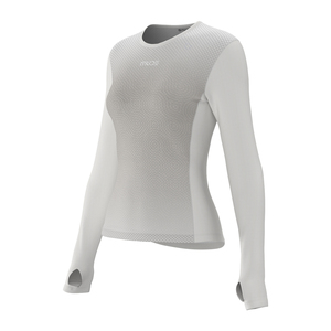 เสื้อเบสเลเยอร์ระบายอากาศสำหรับผู้หญิง TRACE สีขาว - Product Image 1