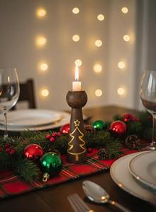 Wooden Six Column <b>Candle</b> Holder Suitable For Home Decor Table Centerpiece And Festive Lighting Handcrafted From India - Product Image 5