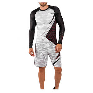 Protector de erupción de manga larga para hombre de calidad superior con tela transpirable BJJ MMA equipo de entrenamiento Jogging Wear ropa para correr personalizada - Product Image 2