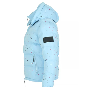 Vente chaude bleu hommes bulle doudoune haute qualité hiver surdimensionné détachable à capuche concepteur gonflé veste - Product Image 5