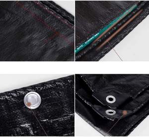 Lona de Poliéster Negra Resistente al Agua de Alta Resistencia para Uso en Exteriores - Product Image 6