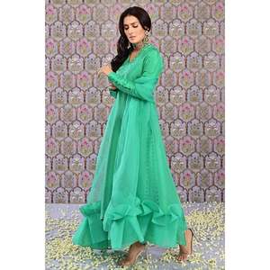 Ensemble chemise et dupatta Dan - Haut en mousseline de soie - Product Image 1