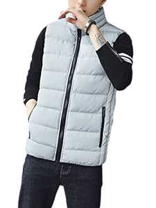 <b>Men's</b> Custom Winter Jacket <b>Vest</b> Woven Polyester Excellent <b>Thermal</b> Sleeveless Coat Puffer Removable Hoodie Warm Plus Size Leather - Product Image 5