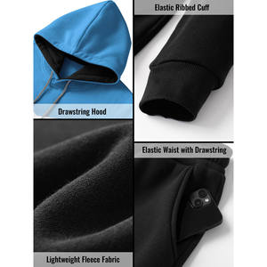 Ensemble de survêtement pour homme Streetwear 2025, sweat-shirt et pantalon de survêtement 2 pièces, 100% coton, logo imprimé personnalisé, ensembles de jogging, survêtements unisexes - Product Image 5