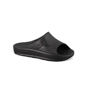 ATTA Black Thick-soled Slippers For Femme